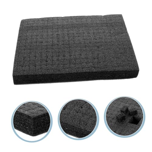 Black Foam Cube Sheet 500x300x30mm High-density Pick and Pluck Foam Insert Pad for Case Protection for Toolboxes Board Games and Transportation Cushioning