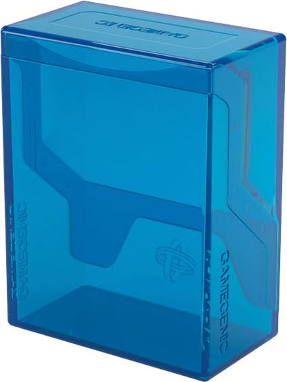 Gamegenic Bastion 50+ XL Deck Box - Compact, Secure, and Perfectly Organized for Your Trading Cards! Safely Protects 50+ Double-Sleeved Cards, White Color, Made - color: Blue