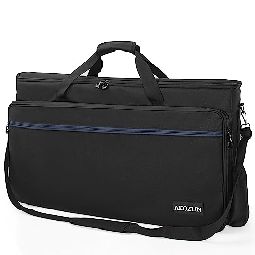 AKOZLIN Padded DJ Mixer Gig Bag Controller Travel Shoulder Bag Fits for Pioneer RX/NI Traktor Kontrol S8/DDJ SX SX2 SX3/DDJ 800/DDJ FLX6/DDJ1000 1000SRT/MC7000 - size: 28.4”×3.54”×15.8”