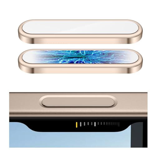 AMANECER 2 Pack Camera Control Button Protector for iPhone 16 Pro/16 Pro Max/17 (Standard), Auto-Alignment Sensitive Capacitive Protective Cover fit Apple Phone Side Click Capture Key, Desert Titanium
