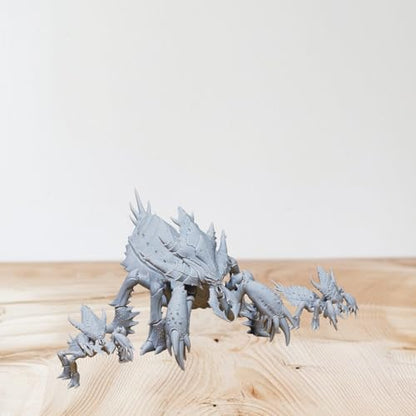 Unpainted DND Ankheg Mother - Young Miniature Figurine, Tabletop Gaming Collectible, Fantasy World, Ideal Gift for Dungeon Masters and Collectors Alike - Designed by Epic Miniatures