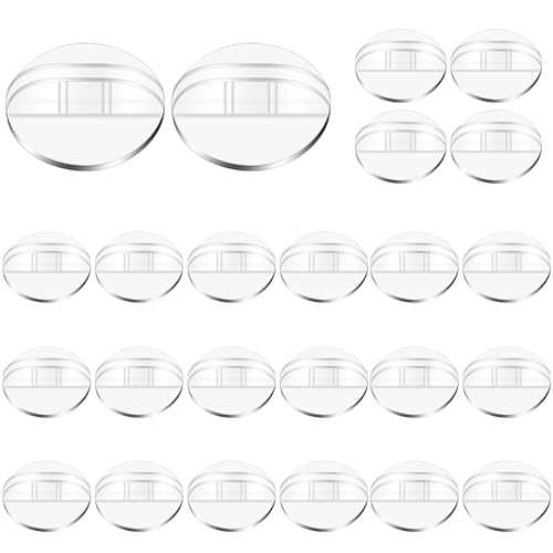 24 Pieces Game Card Stand Clear Plastic Game Piece Holder DIY Board Markers Place Cards Display Stand Photo Card Holder for Business Cards Price Tags Labels Party Favor