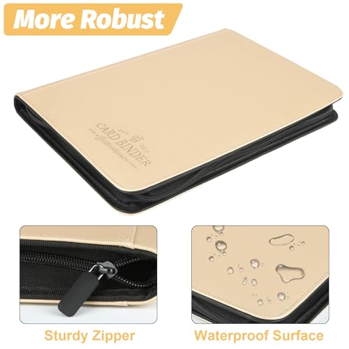 Trading Card Binder, Card Collection Binder Album Folder with 540 Side Loading Pockets, 9 Pocket Trading Card Album Folder for TGC,MTG, Baseball Cards, Yugioh - color: R-platinum