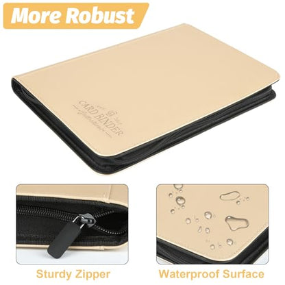 Trading Card Binder, Card Collection Binder Album Folder with 540 Side Loading Pockets, 9 Pocket Trading Card Album Folder for TGC,MTG, Baseball Cards, Yugioh - color: R-platinum