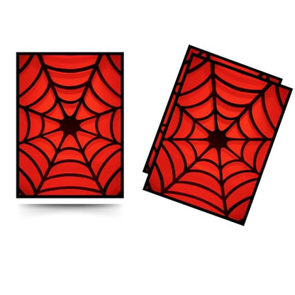Trading Card Sleeves – 100 Count – Smooth Matte Art Back & Clear Front (66 x 92 mm) – Fits Standard Cards, MTG, Sports & Collector Decks - Crimson Snare