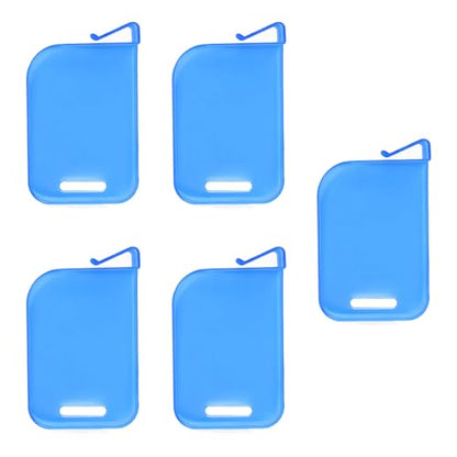 5pieces Trading Card Box Baffle Clip Card Storage Partition Board Card Box Divider Clapboard - color: Blue