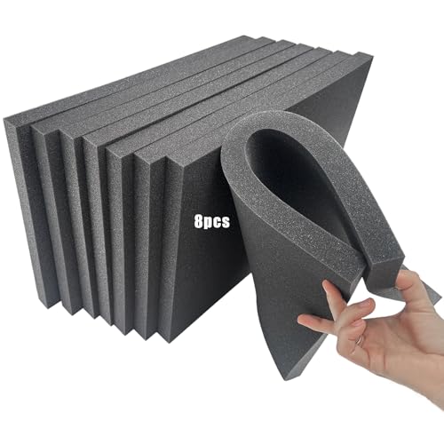 LAFENLIN Cuttable Foam 8-Pack for Gun Cases, 16x12x1" Cushion Sheet | High-density closed-cell polyethylene, pre-scored for easy customization.Protects firearms, electronics, tools & collectibles - size: 8 Pack One Size-16 Inch Length