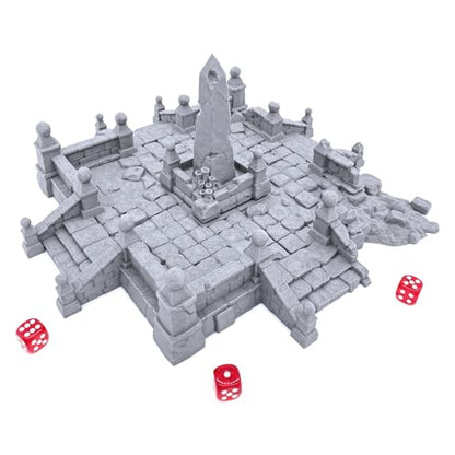EnderToys City Ruins (Central Square) - DND Terrain - 28mm Scenery for Tabletop Miniatures