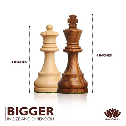 Collector Edition Wooden Chess Pieces Chess Coins Pawns Chessmen Figurine Pieces (Brown & White) - color: Brown & White