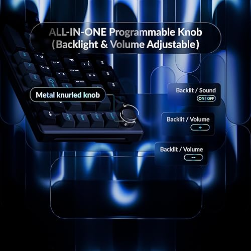 Keychron J2 HE Hall Effect Wired Gaming Keyboard Volume Knob, 8000Hz Rapid Trigger Programmable RGB Hot-Swap Ultra-Fast Magnetic Linear Switch, Non-Shine-Through PBT for Mac Windows Linux - 75% Layout
