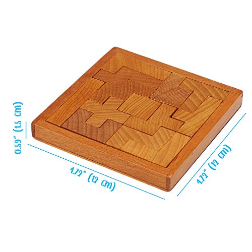 Wooden Brain Teaser Puzzles for Kids Children & Adults. New Level of Challenge for Those who Love Good Mental Workout - style: Classic
