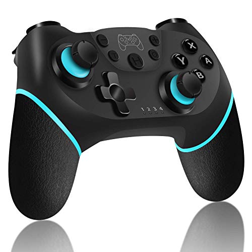 ASTARRY Bluetooth Wireless Gamepad Joystick for Nintendo Switch, 6-8 Hours Battery Life, Ergonomic Design - color: Blue