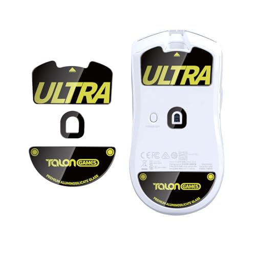 TALONGAMES Curved Edges Ultra Strong Glass Mouse Skates Feet Compatible with Razer Viper V3 Pro Gaming Mouse Feet Replacement,Super Smooth Glide Fast and Durable Sole - color: For Viper V3 Pro