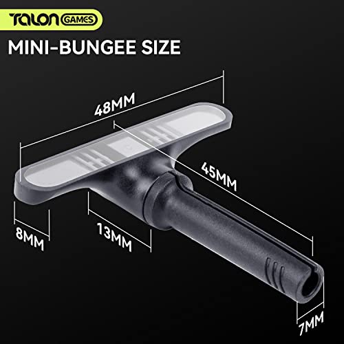 TALONGAMES Mini Bungee PC Gaming Mouse Cable Cord Management System,Super Compact Size,Get More Space,Micro Mouse Bungee Cable Holder Fixer for Esports/Office/Home (3 Bungees Pack)