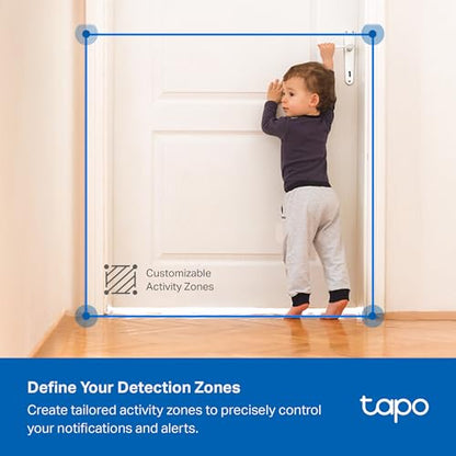 Tapo 3K 5MP Indoor Security Camera for Baby Monitor, Pet Camera w/Smart Motion Tracking, 360° Pan/Tilt, IR Night Vision for Home Security, Works w/Alexa & Google, RoomCam 3K 360° - style: 3K 5MP