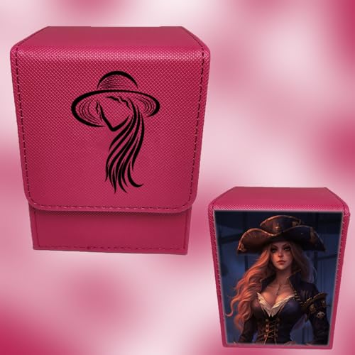 Custom Card Deck Box, Make Your Own Card Cases, Premium Leather Deck Case for TCG, MTG, CCG, OCG Storage, Compatible with Magic The Gathering - size: Vertical