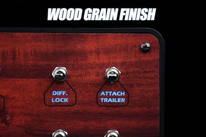 Sim-Panel Classic 2 Button Box for ATS/ETS2 (American Truck Simulator/Euro Truck Simulator) (Premium Woodgrain Finish) - style: Premium Woodgrain Finish