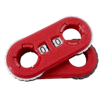2 Pack MTG Life Counter - HP Tracker with Tracking Card Slot MTG Tabletop RPG Dungeons and Dragons(Red) - color: Red