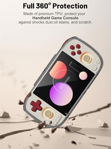 Arxonis Tpu Protective Case for AYANEO Pocket AIR Mini Handheld Game Console, Full-Body Protective Cover with Precise Cutout, Shockproof Dustproof Protector Sleeve & Scratch-Resistant Sleeve (Black) - color: Black