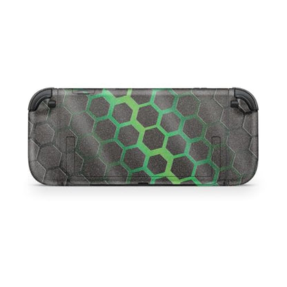 Glossy Glitter Gaming Skin Compatible with Nintendo Switch 2 Console Only - Green Hex - Premium 3M Vinyl Protective Wrap Decal Cover - Easy to Apply | Crafted in The USA by MightySkins - color: Green Hex, size: Switch 2 Console Skin Only, style: Glossy Gl