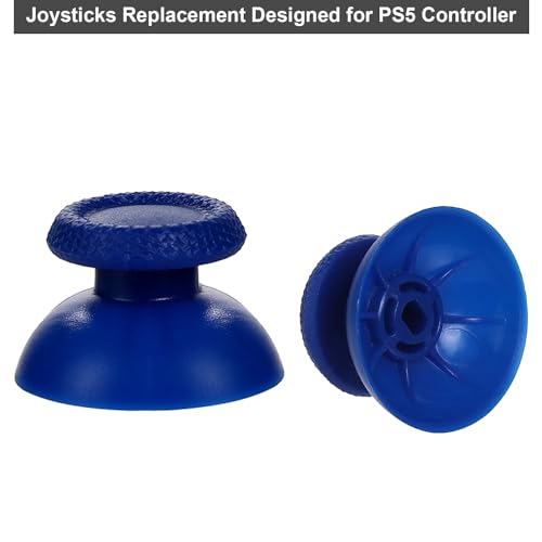 8 Pack Blue Replacement Thumbsticks for DualSense PS5 Controller, Custom Analog Thumb Stick Joystick Grip Replacement for PlayStation 5 Controller - size: Blue