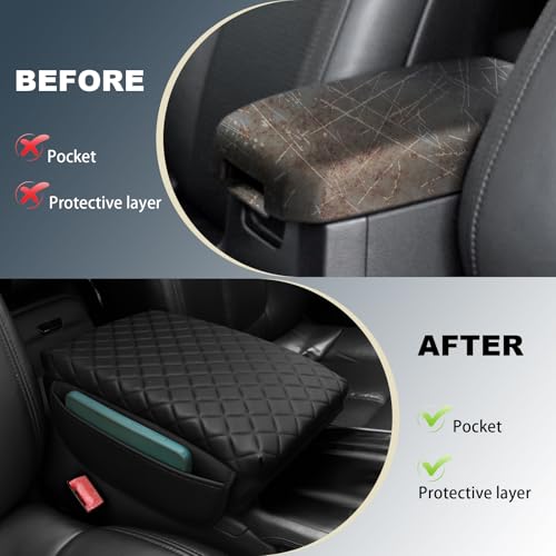 Console Cushion Cover for Toyota Tacoma 4Runner 2024 2025 2026 | SR SR5 Off-Road PreRunner TRD-Sport pro Limited Tacoma Organizer Armrest Storage Box Cover Tacoma Accessories - size: for tacoma 2024 2025