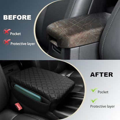 Console Cushion Cover for Toyota Tacoma 4Runner 2024 2025 2026 | SR SR5 Off-Road PreRunner TRD-Sport pro Limited Tacoma Organizer Armrest Storage Box Cover Tacoma Accessories - size: for tacoma 2024 2025
