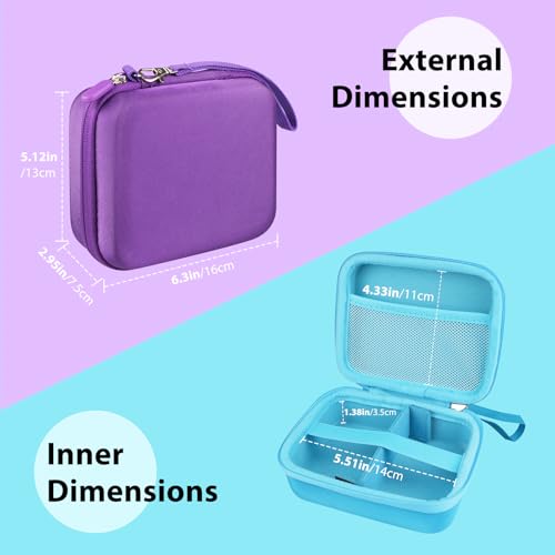 300+ Game Card Storage Case for UNO/Five Crowns/SKYJO Playing Card | Portable Card Deck Holder Box Compatible with Bicycle/Phrase 10/PlayMonster/Exploding Kittens Card Games, Purple (Case Only) - color: Purple
