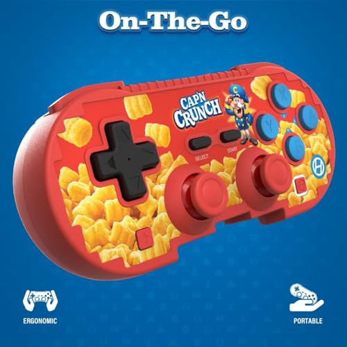 Hyperkin Limited Edition Pixel Art Wireless Bluetooth Controller - Officialy Licensed - Cap'n Crunch Controller For Nintendo Switch 2 / Switch/Oled, PC, Mac, Android, iOS