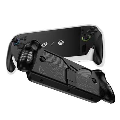 JYGamhanbil ASUS ROG Xbox Ally X 게이밍 휴대용 콘솔용 보호 케이스, ROG Xbox Ally TPU 그립 커버 백 쉘 액세서리, 인체 공학적 그립 및 킥스탠드 포함 (블랙) | TPU Soft Cover Back Shell Accessories with Ergonomic Grip & Kickstand for ROG Xbox Ally Portable Gaming Handheld (Black) - color: 블랙.