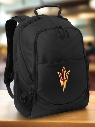 ASU Backpack Official Arizona State Laptop Computer Bag (Black - Fork Logo) - color: Black - Fork Logo