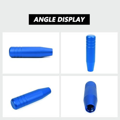 5inch Aluminum Alloy Shift Knob, Heavy Duty Car Gear Lever Stick Shifter Handle fit Most Automatic Manual Vehicle Blue - color: Blue, size: 13cm