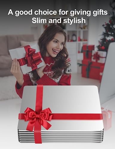 Vaydeer Hard Metal Aluminum Mouse Pad Clear Modern Smooth Magic Ultra Thin Double Side Design Mouse Mat Waterproof Fast and Accurate Control Compatible for Gaming and Office, Silver, 9.45X7.87 Inch - color: Silver, size: 9.5L x 7.9W inches