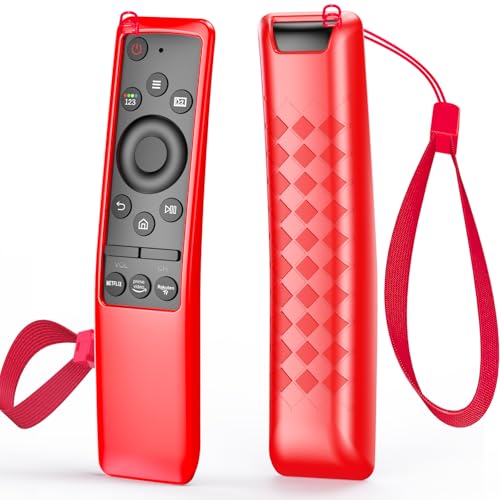 Remote Cover for Samsung Smart TV, Silicone Protective Case for BN59 Series Controller Skin Sleeve Red - color: Red