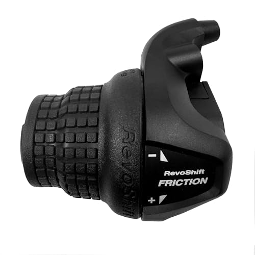 Bike Gear Shifters 3 Speed, Bicycle Revoshift Left SL-RS25-3L Shift Lever Bicycle Twist Grip Thumb Gear Shifter for MTB Folding Mountain Bike - size: RS25-3L