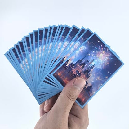 Card Sleeves Compatible Lorcana, 100 Count Matte Finish Size 2.6 x 3.6 in, Acid-Free & PVC-Free Premium Protection for Lorcana TCG Cards