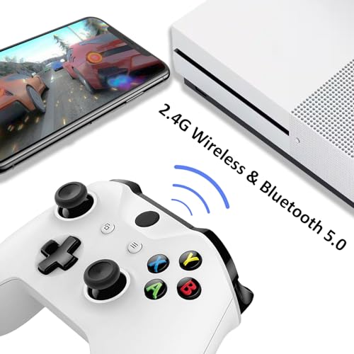 KanKanGou Model 1708 One S Controller(White),Compatible for Xbox One X|S Controller,Gamepads Compatible for Xbox One X|S,Gaming Controller Compatible with Xbox Series S/X