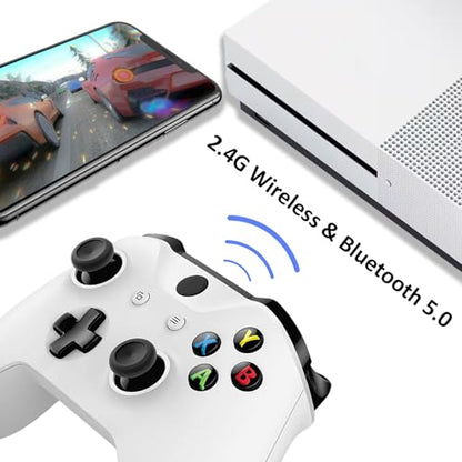 KanKanGou Model 1708 One S Controller(White),Compatible for Xbox One X|S Controller,Gamepads Compatible for Xbox One X|S,Gaming Controller Compatible with Xbox Series S/X