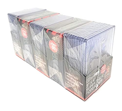Ultra Pro 5 130pt Top Loader Packs - 10 Toploaders Per Pack (50 Total) - Thick Baseball, Basketball, Hockey, Football Cards (Ie Memorabilia)