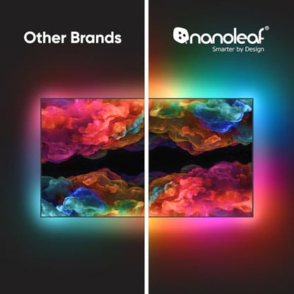 Nanoleaf 4D TV LED Backlight, Smart Addressable Gradient Light Strip | Multicolor Immersive LED Light strip with Screen Sync, Bias Lighting for Home Theatre & Gaming, Fits Up to 85" TV