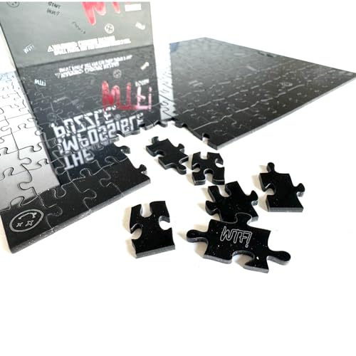 The Clearly Impossible Puzzle 100, 200, 500, 1000 Pieces Hard Puzzle for Adults Cool Difficult Clear Brain Teaser - Difficult Funny for Adults (200 Piece WTF Edition) - size: 200 Piece WTF Edition