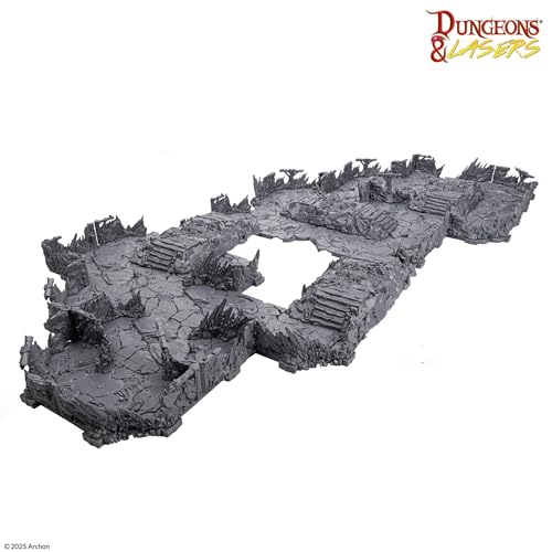 Dungeons & Lasers Archon Studio의 Deep Mines 56피스 DND 지형 세트 | 5E D&D 및 테이블 탑 RPG 게임과 호환, 도색되지 않음, 조립 필요, 만 14세 이상