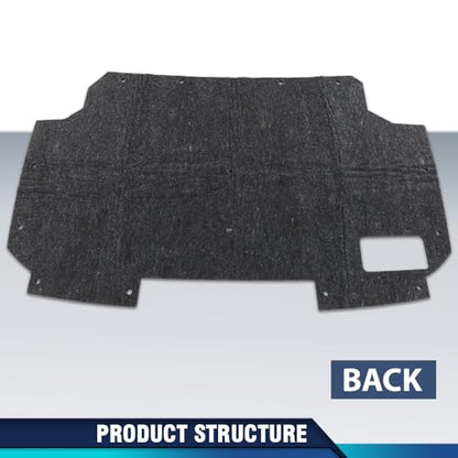 PIT66 Hood Insulation Pad W/ Clips Compatible with Ford F150 F250 F350 Bronco 1987-1991 - style: 1987-1991 Ford F150