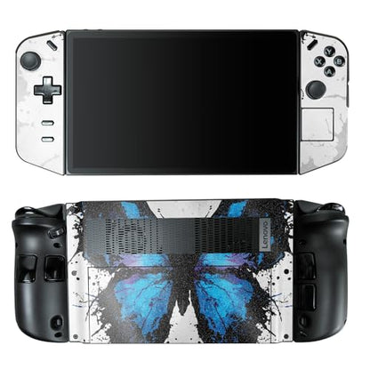 Glossy Glitter Gaming Skin Compatible with Lenovo Legion Go - Butterfly Splash - Premium 3M Vinyl Protective Wrap Decal Cover - Easy to Apply | Crafted in The USA by MightySkins - color: Butterfly Splash, style: Glossy Glitter Finish