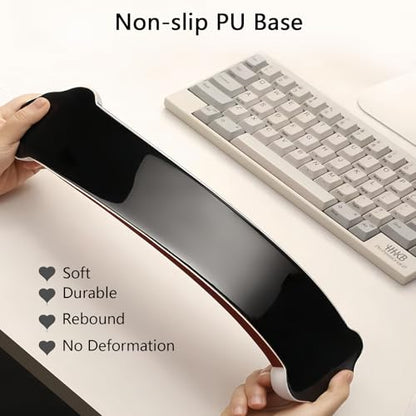 Gel Cloud Keyboard Wrist Rest Cute Rainbow Mouse Pad with Wrist Rest for Computer Keyboard and Mouse Pad Set PU Base Silicone Ergonomic White Cloud Wrist Pad Support for Gaming Desk Laptop Home Office - color: 2pcs Rainbow Cloud