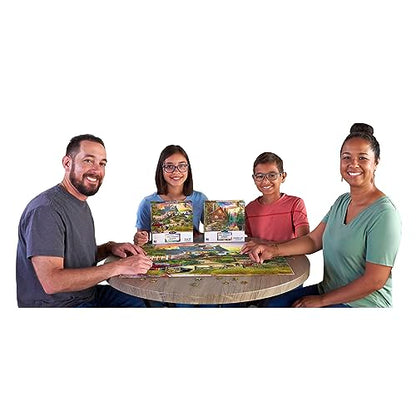 RoseArt - My Happy Place - Seaside Hill - 1000 Piece Jigsaw Puzzle for Adults