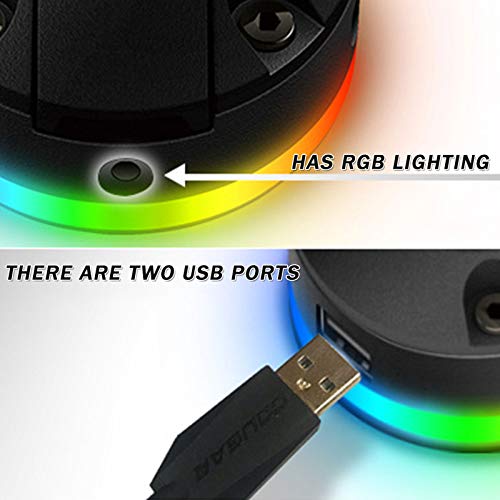 TWW Mouse Bungee, Aluminium Alloy Gaming Mouse Cable Cord Management System, Flexible Mouse Cable Holder Fixer for Esports Gaming