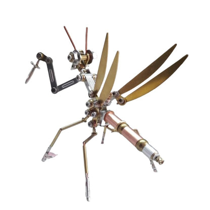 ModelForgeX 154pcs DIY Mantis Metal Model Building Kit for Adults Cyberpunk Mechanical Insects Jigsaw Assembly 3D Puzzles Toys (154pcs Mantis)