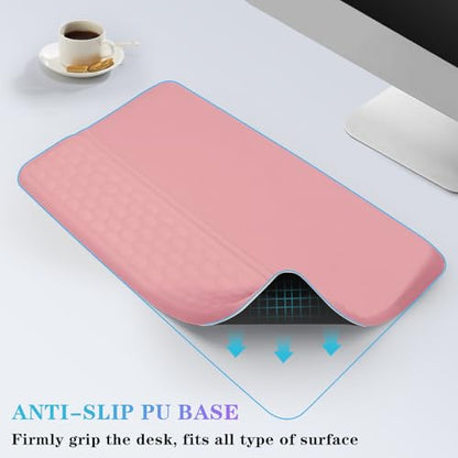 Computer Keyboard Stand with Wrist Rest, Ergonomic Tilted Keyboard Holder - Keyboard Riser with Wrist Pad - Keyboard Tray Support for Office Home - Pink - color: Keyboard Stand - Pink
