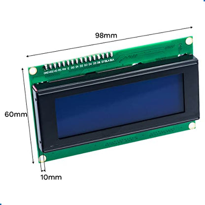 Hosyond 3pcs IIC I2C 2004 LCD Module 20x04 LCD Screen Module Display for Arduino Raspberry Pi - size: I2C LCD 2004